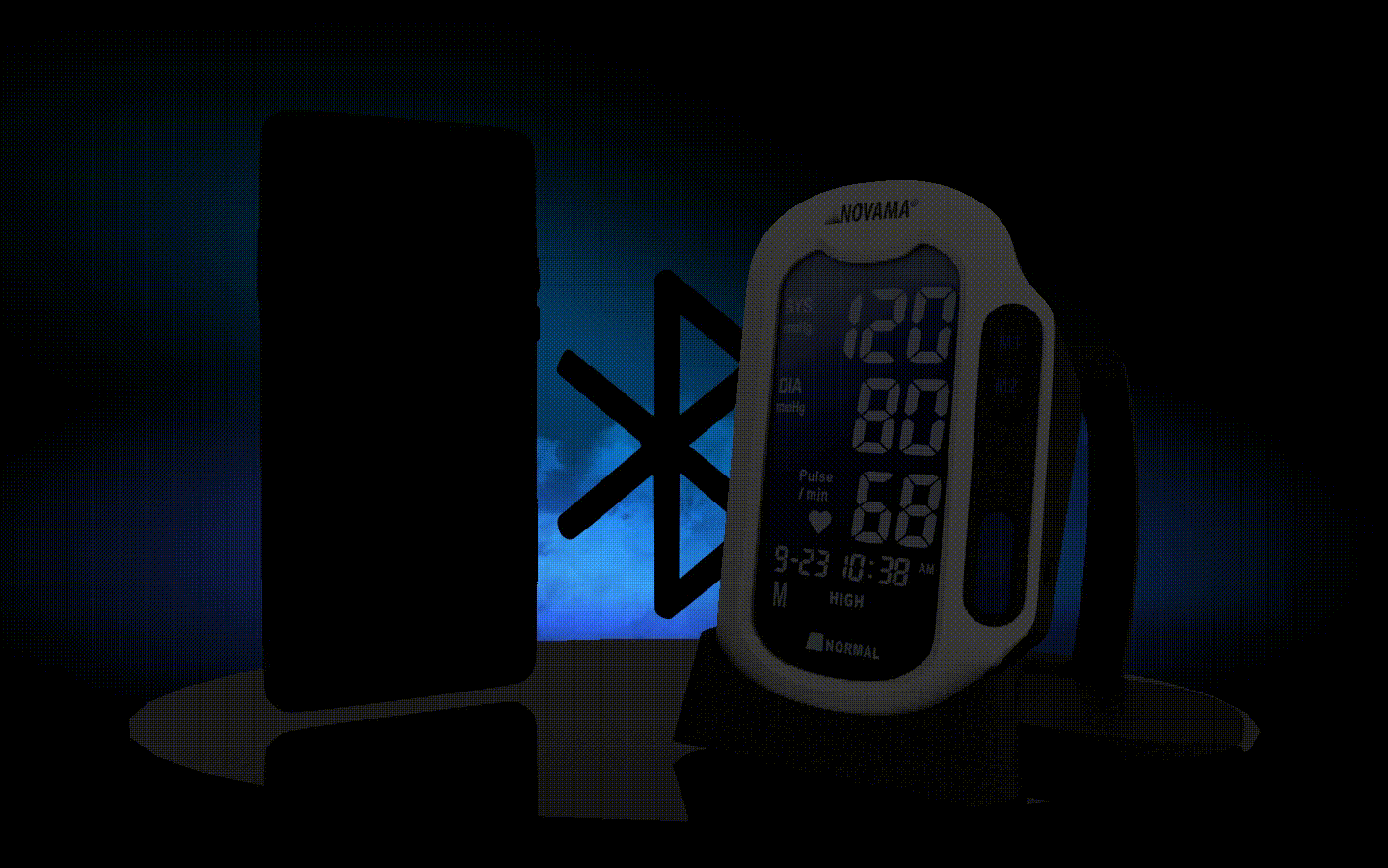 Oberarm-Blutdruckmessgerät mit Bluetooth-Funktion