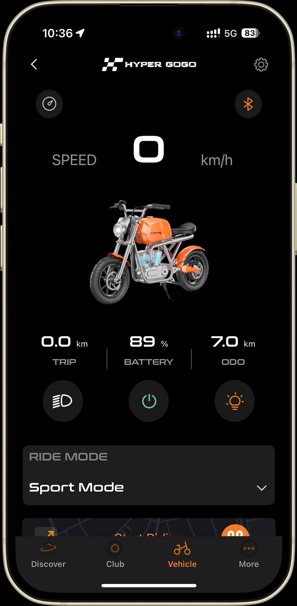 App über das Telefon